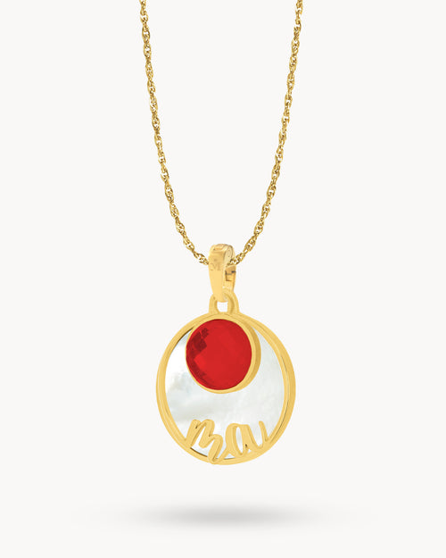 Ma Protection Birthstone Necklace Set