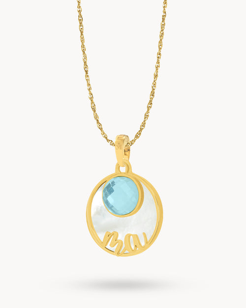 Ma Protection Birthstone Necklace Set