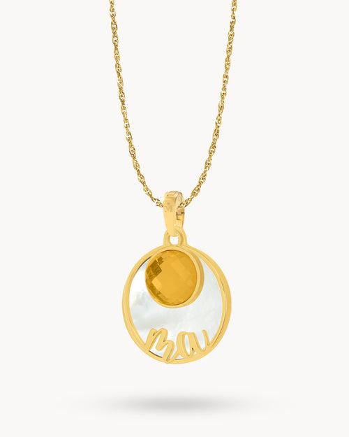 Ma Protection Birthstone Necklace Set