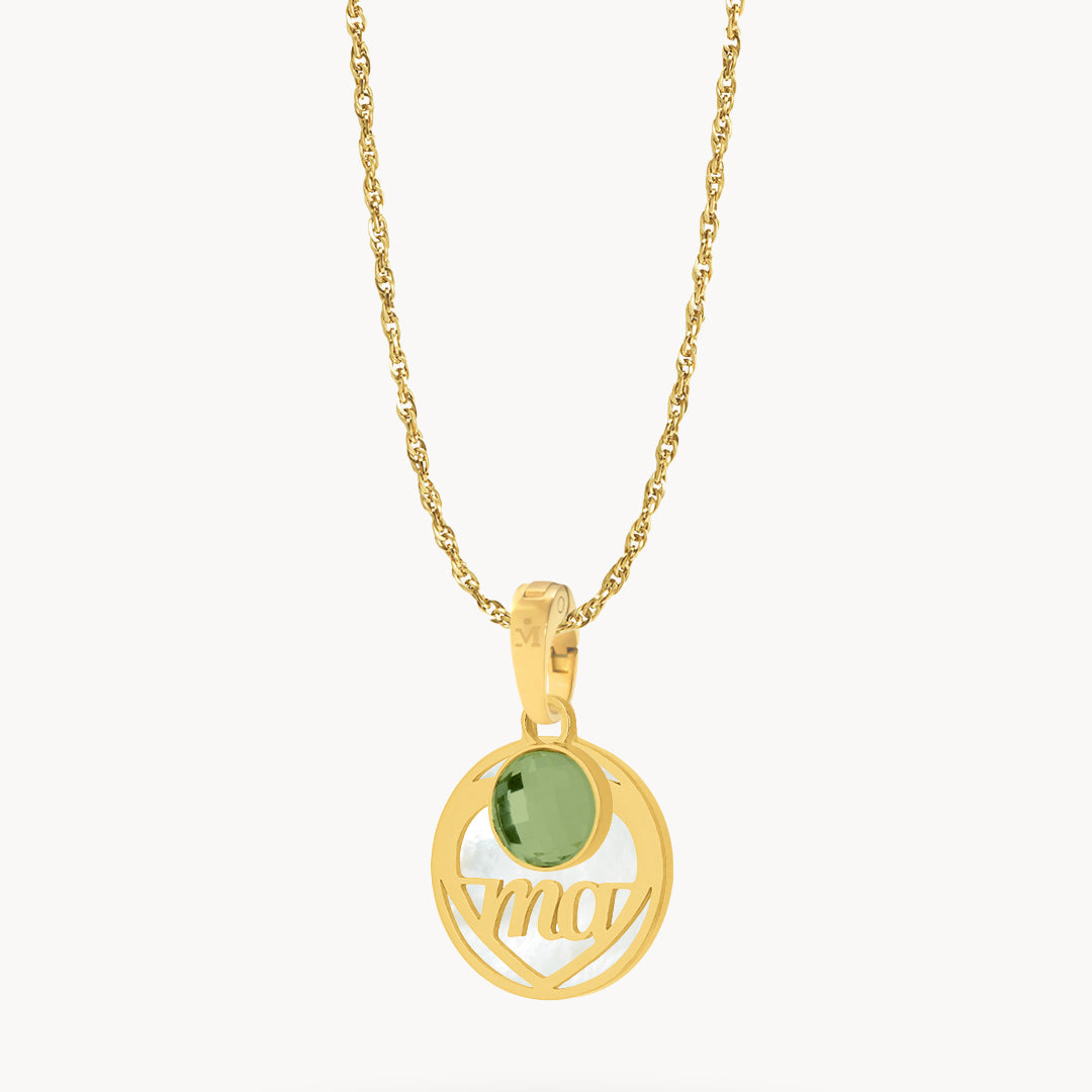 Ma Dainty Protection Birthstone Necklace Set