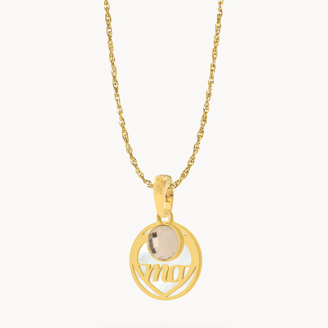 Ma Dainty Protection Birthstone Necklace Set