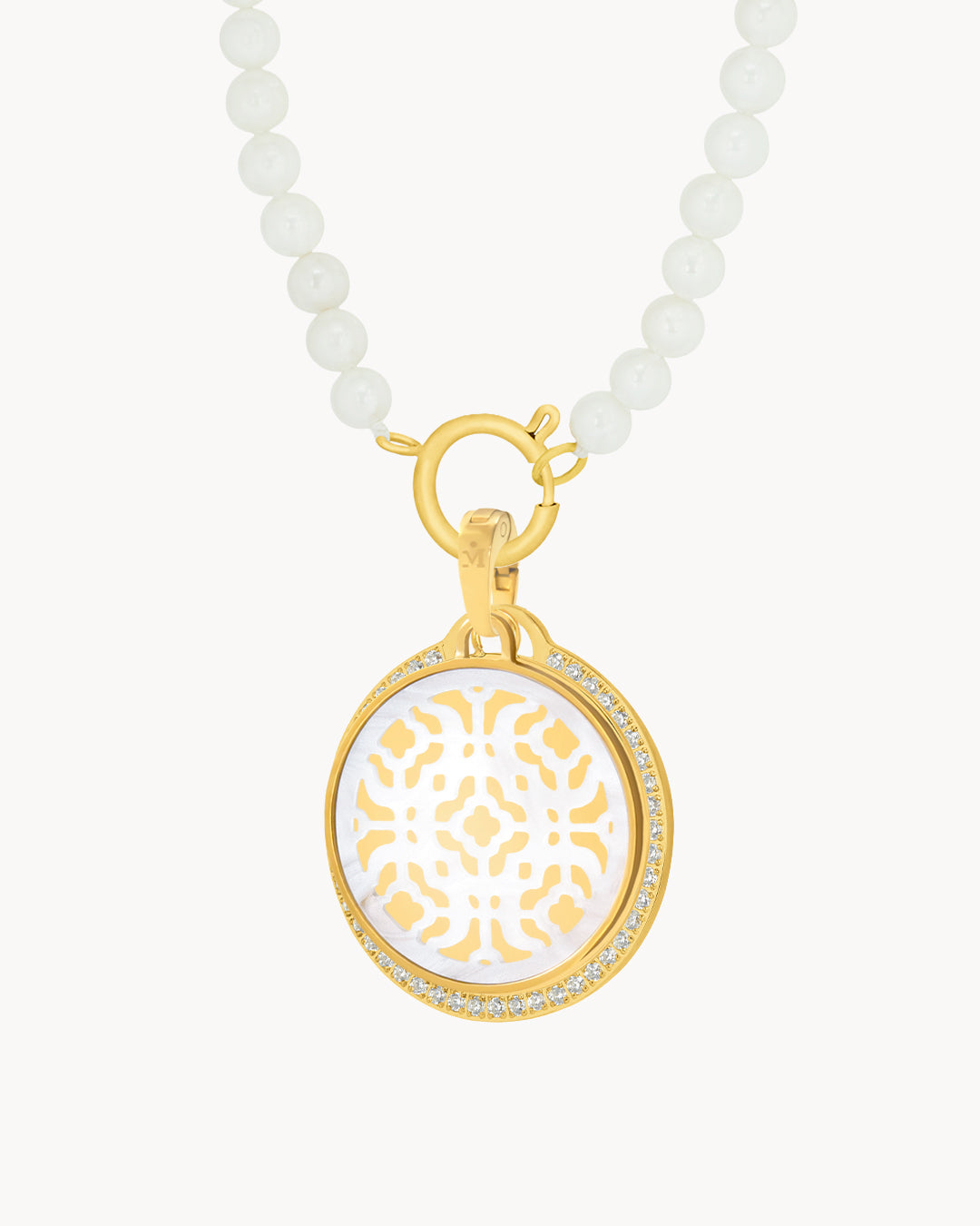 Bizzilla Engravable Halo Necklace Set