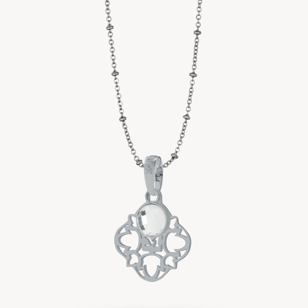 Hollow Friendship Birthstone Necklace Set