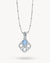 Hollow Friendship Birthstone Necklace Set