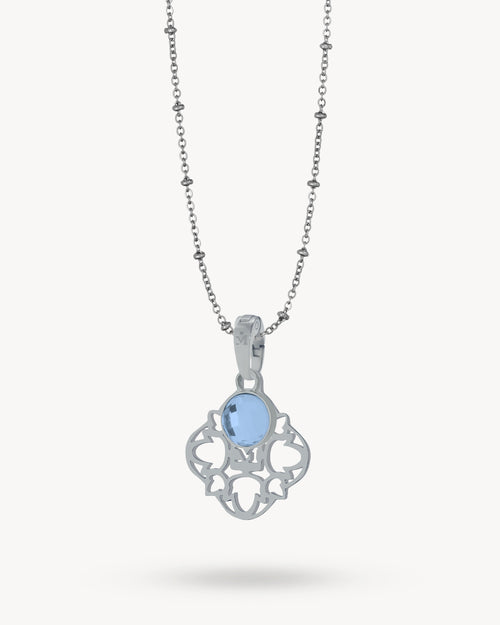 Hollow Friendship Birthstone Necklace Set