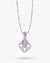 Hollow Friendship Birthstone Necklace Set