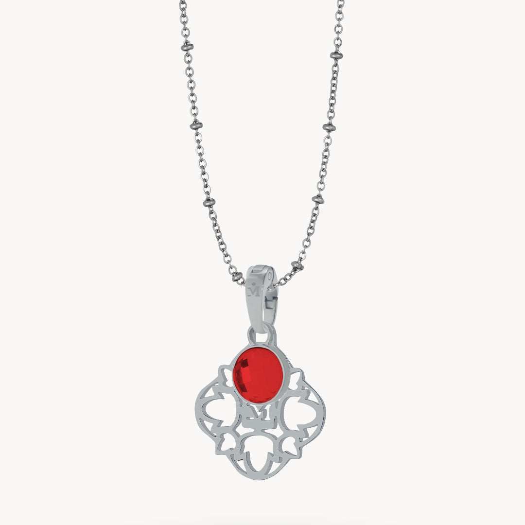 Hollow Friendship Birthstone Necklace Set