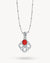 Hollow Friendship Birthstone Necklace Set
