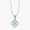 Hollow Friendship Birthstone Necklace Set