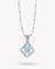 Hollow Friendship Birthstone Necklace Set