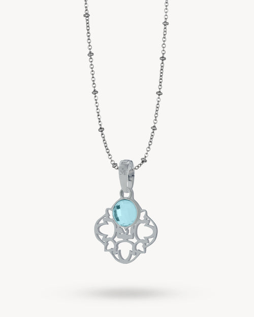 Hollow Friendship Birthstone Necklace Set