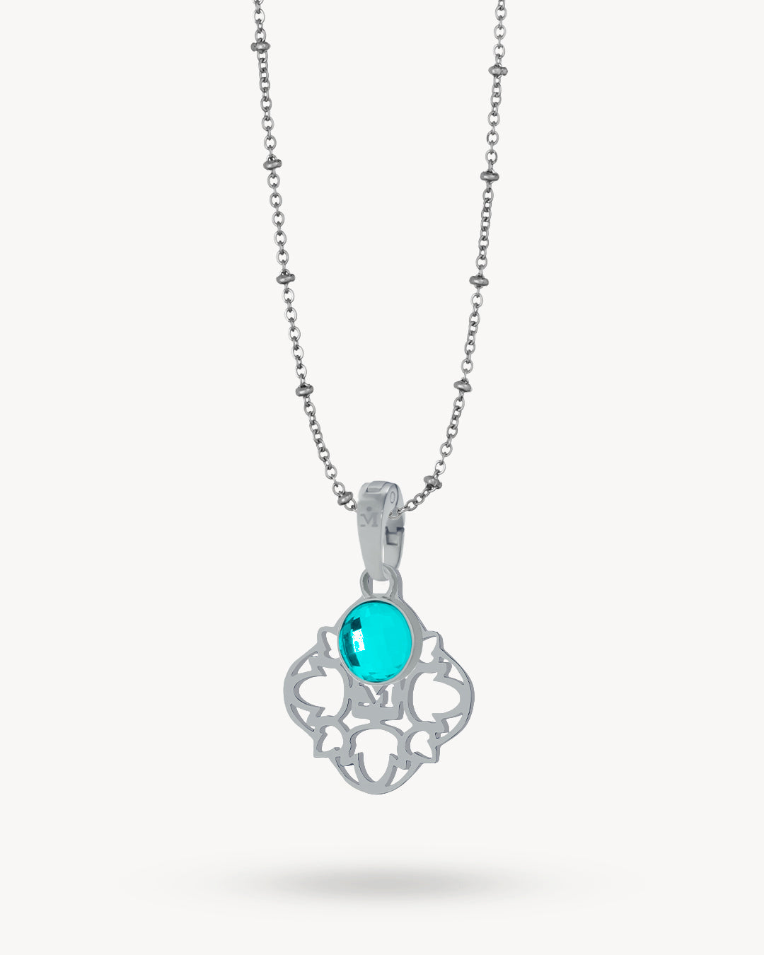 Hollow Friendship Birthstone Necklace Set