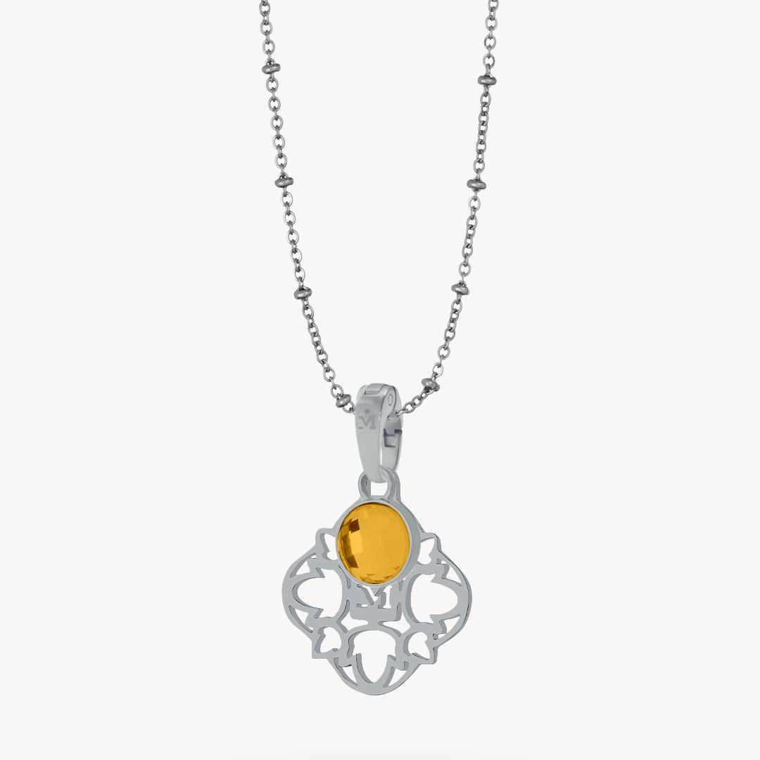 Hollow Friendship Birthstone Necklace Set