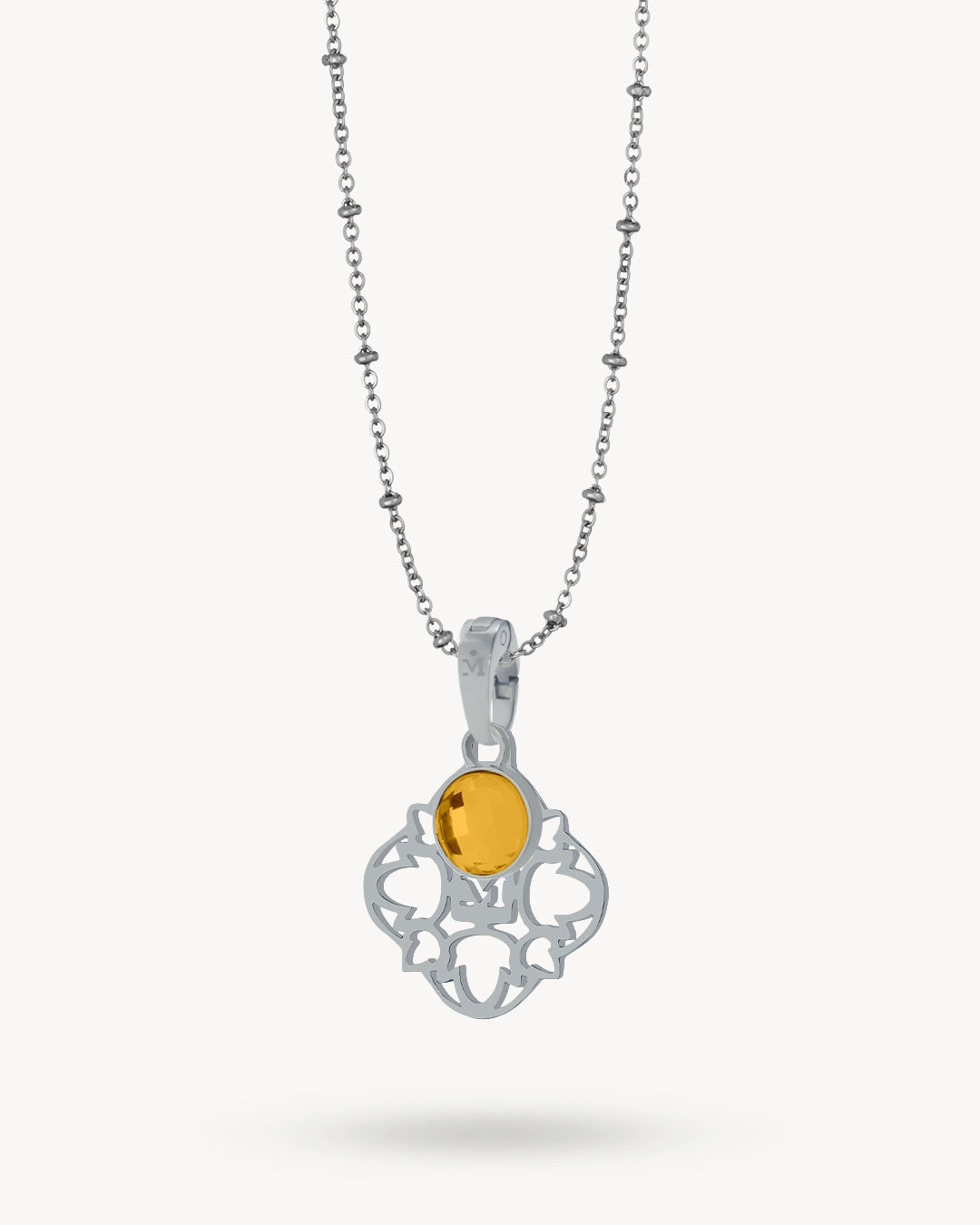 Hollow Friendship Birthstone Necklace Set