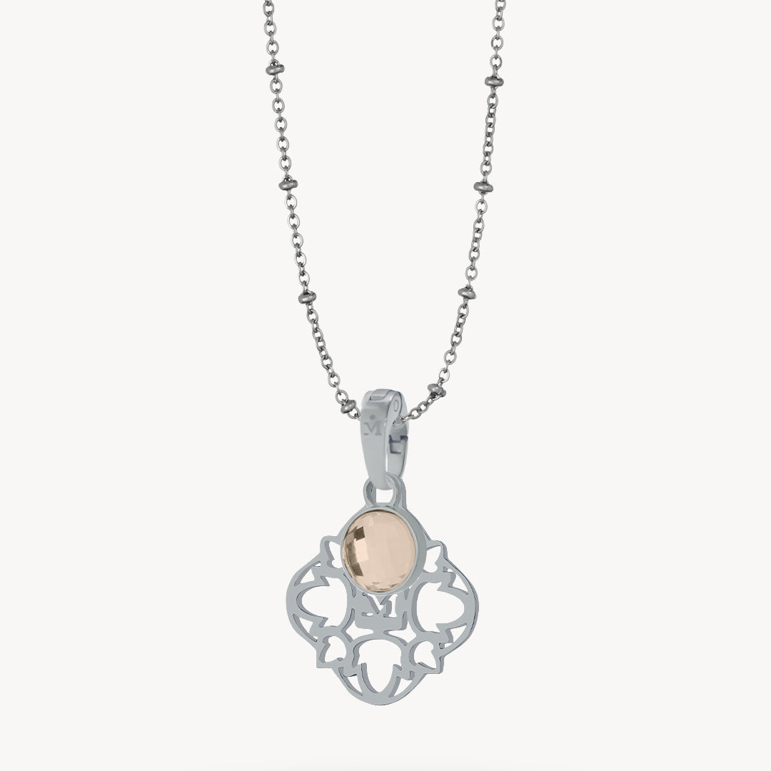 Hollow Friendship Birthstone Necklace Set