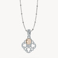 Hollow Friendship Birthstone Necklace Set
