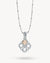 Hollow Friendship Birthstone Necklace Set