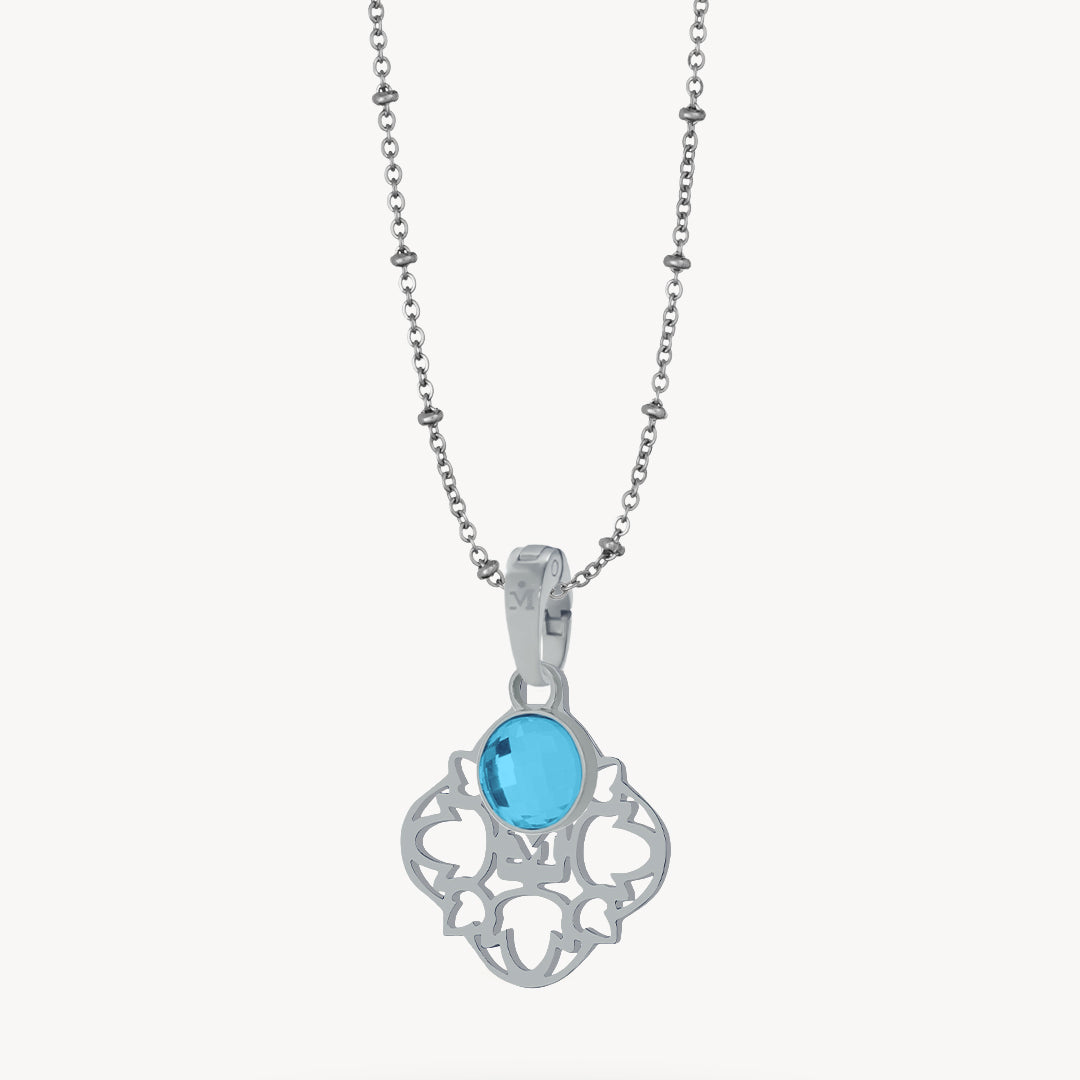Hollow Friendship Birthstone Necklace Set