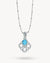 Hollow Friendship Birthstone Necklace Set