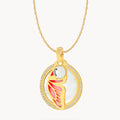 Butterfly Protection Birthstone Halo Necklace Set