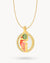 Butterfly Protection Birthstone Halo Necklace Set