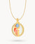 Butterfly Protection Birthstone Halo Necklace Set