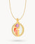 Butterfly Protection Birthstone Halo Necklace Set