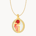 Butterfly Protection Birthstone Halo Necklace Set