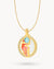 Butterfly Protection Birthstone Halo Necklace Set