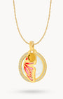 Butterfly Protection Birthstone Halo Necklace Set
