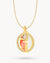 Butterfly Protection Birthstone Halo Necklace Set