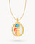 Butterfly Protection Birthstone Halo Necklace Set