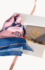 Maduma Blue Scarf and Kavallieri Wallet Set