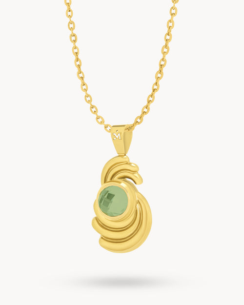 August Birthstone Bebbuxu Dainty Twist Necklace Set