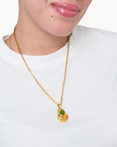 August Birthstone Bebbuxu Dainty Twist Necklace Set
