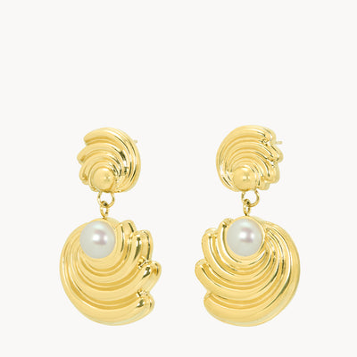 Timeless Pearl Bebbuxu Tond Dangling Earrings