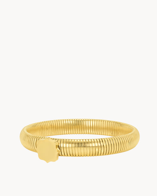 Bebbuxu Flexible Initial Bangle