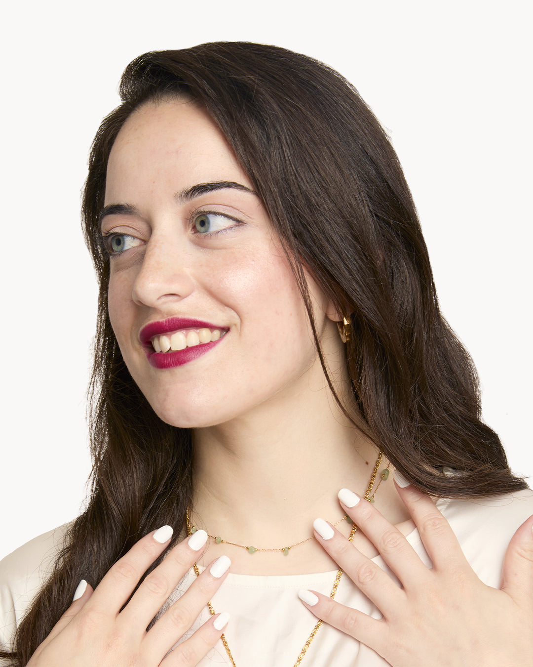 Jade Tin Cup Choker