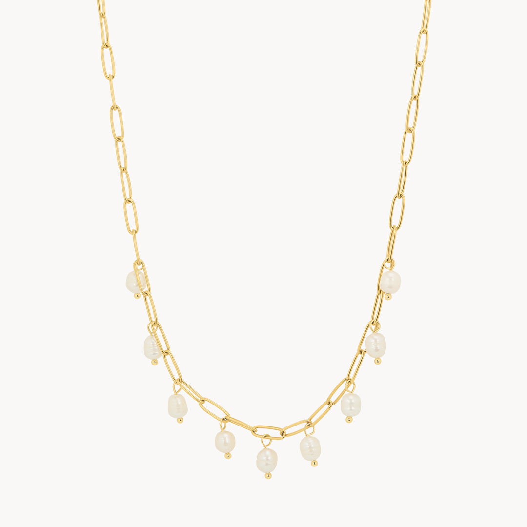 Timeless Fresh Pearl Link Necklace