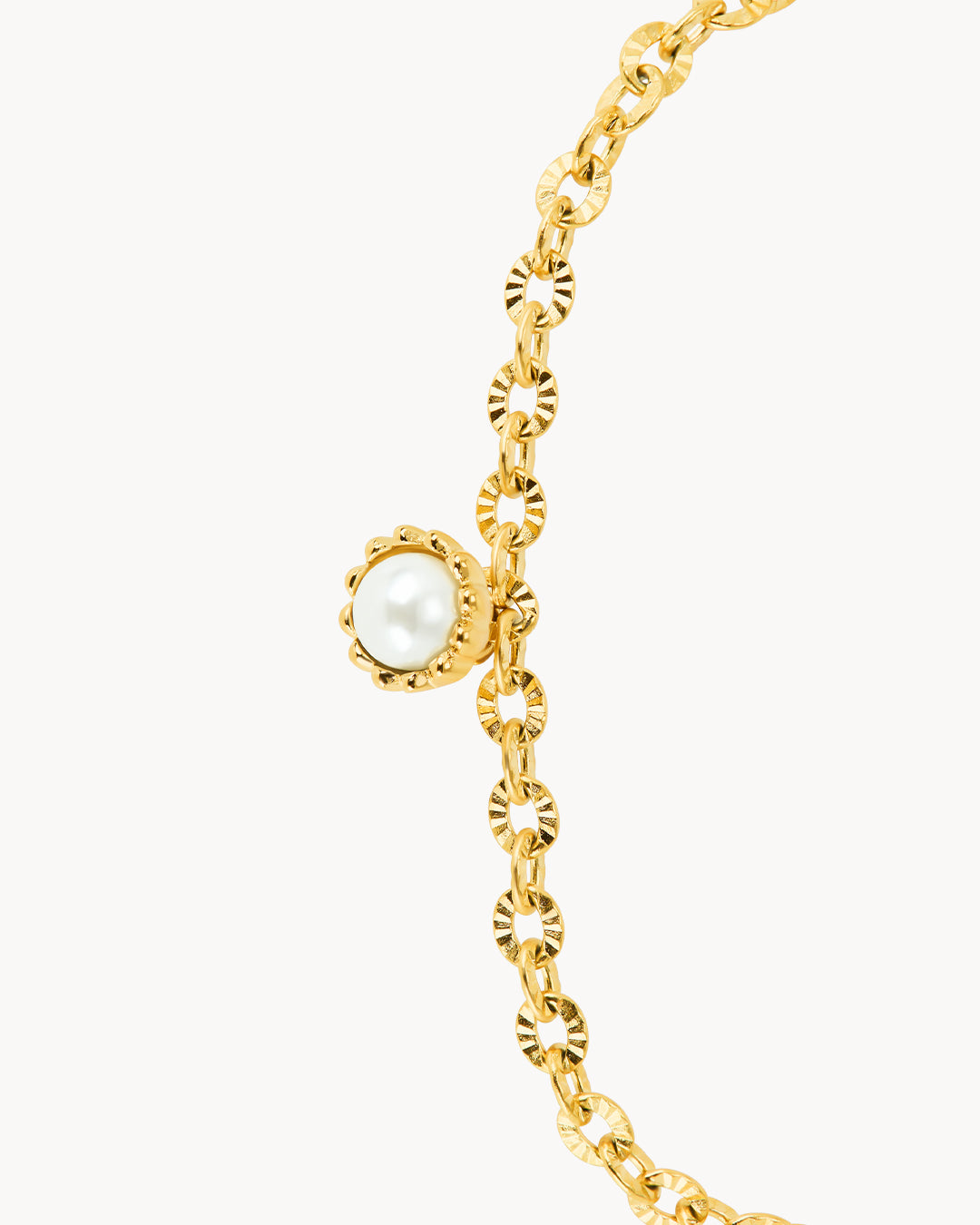 Timeless Pearl Bud Anklet
