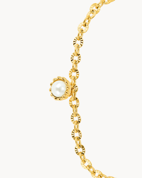 Timeless Pearl Bud Anklet