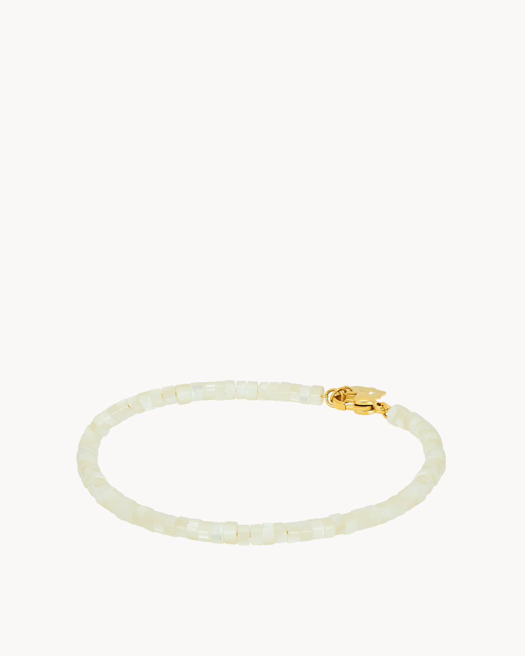 White Protection Mother of Pearl Anklet