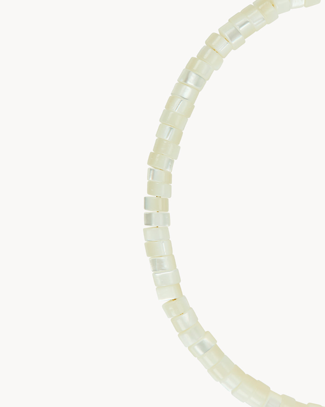 White Protection Mother of Pearl Anklet