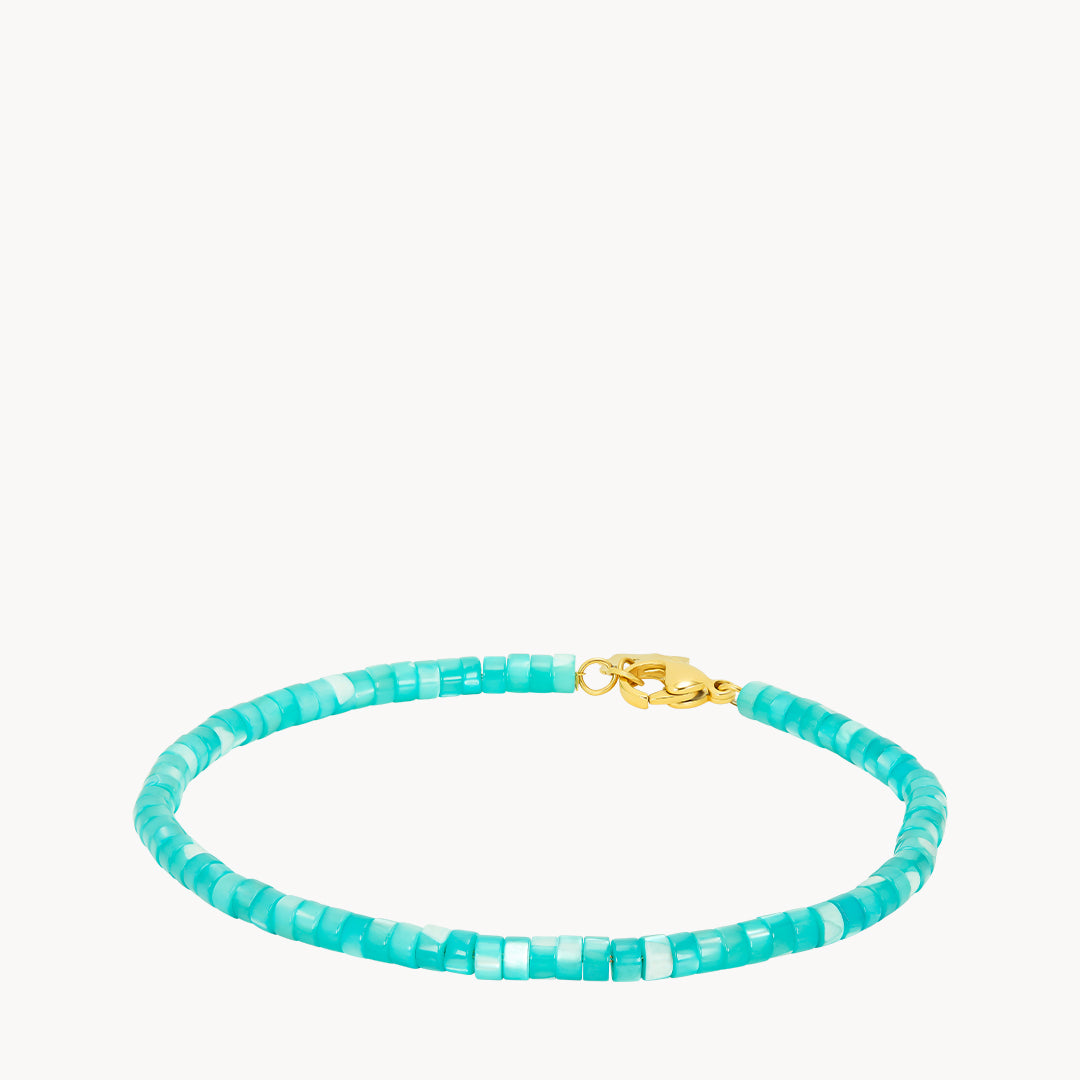 Blue Protection Mother of Pearl Anklet