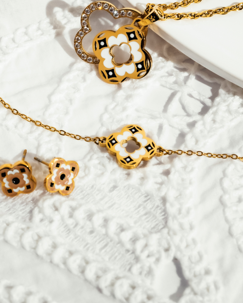 Bizzilla Black And White Reversible Adjustable Bracelet