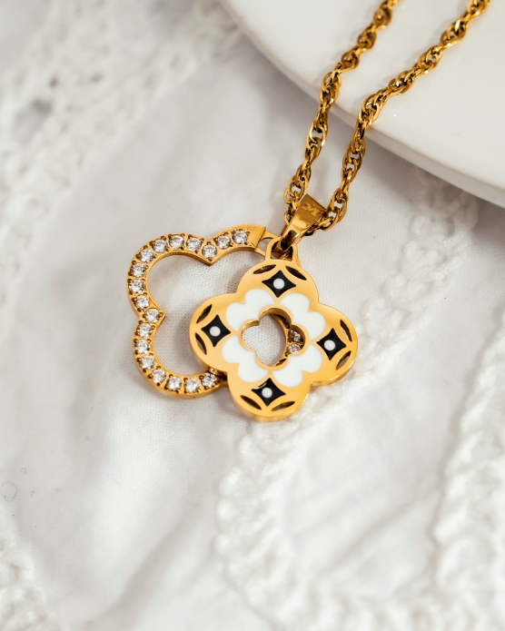 Bizzilla Black And White Reversible Pendant