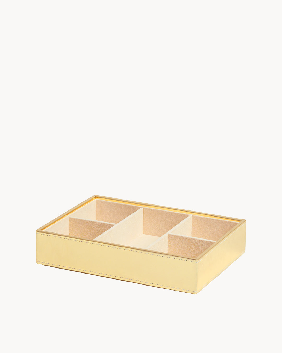 Gold Metallic Stackable Jewellery Box