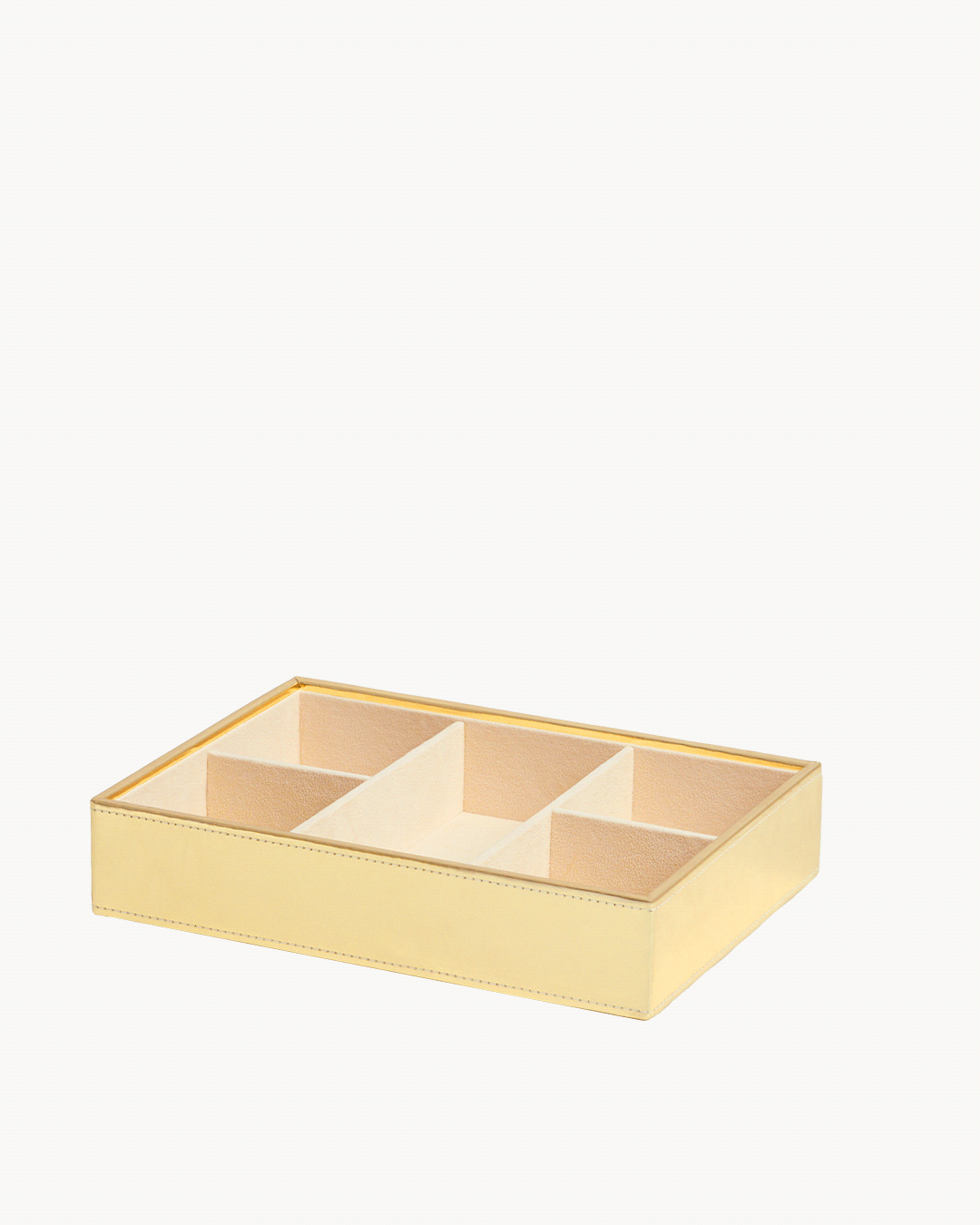 Gold Metallic Stackable Jewellery Box