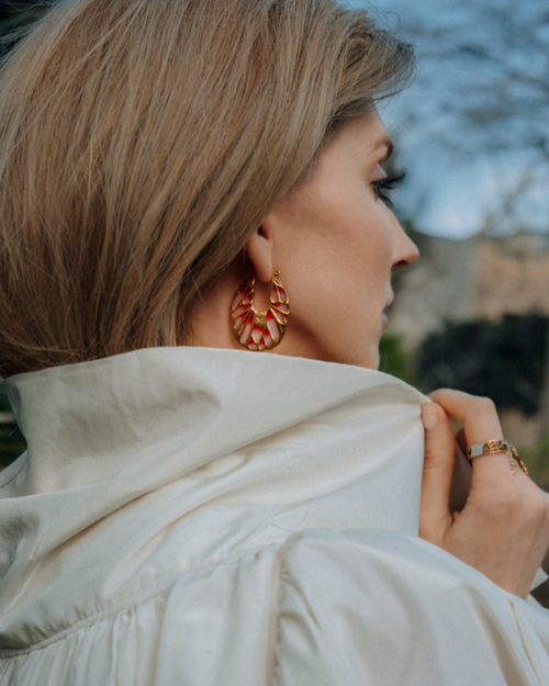 Butterfly Hoop Earrings
