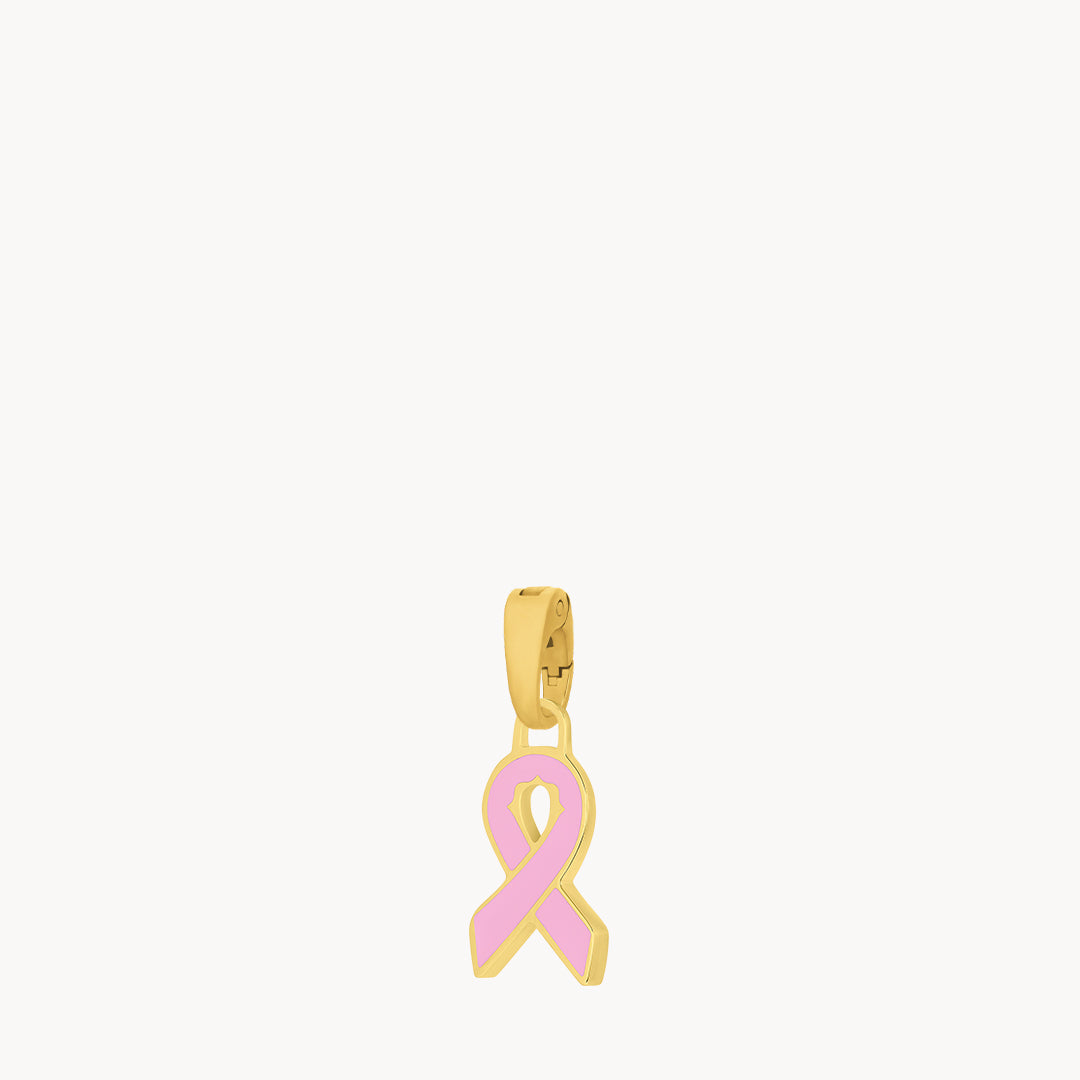 Pink Ribbon Charm